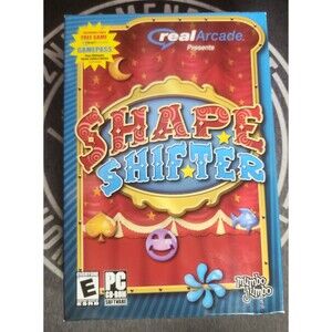 Shape Shifter PC CD fill scrolling holes stars carnival shooting gallery game!